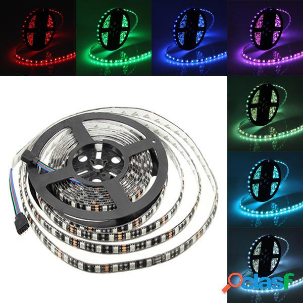 5m 72w pcb nero SMD 5050 IP65 rgb 300 LED della lampada