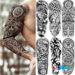6 pezzi fai da te tribale totem braccio completo tatuaggio