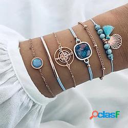 6 pz Per donna Bracciale Multistrato BACI BACI Semplice Boho