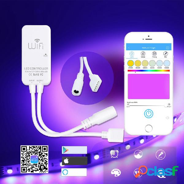 6Pin 6A RGB + CCT WiFi Dimmer Dimmer Controller Light Strip