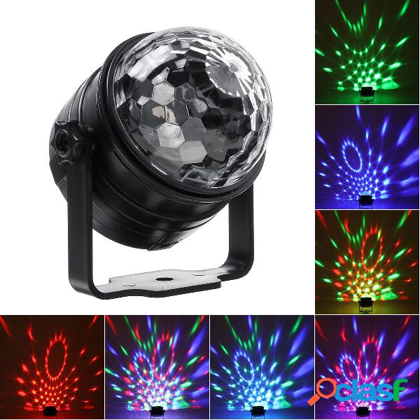 6W 110-240V 6 modalità RGB Disco Party Lights Strobe LED DJ