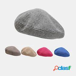 9 colori autunno inverno cappello di lana berretti spessi