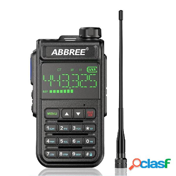 ABBREE AR-518 Bande complete Walkie Talkie 128 canali LCD