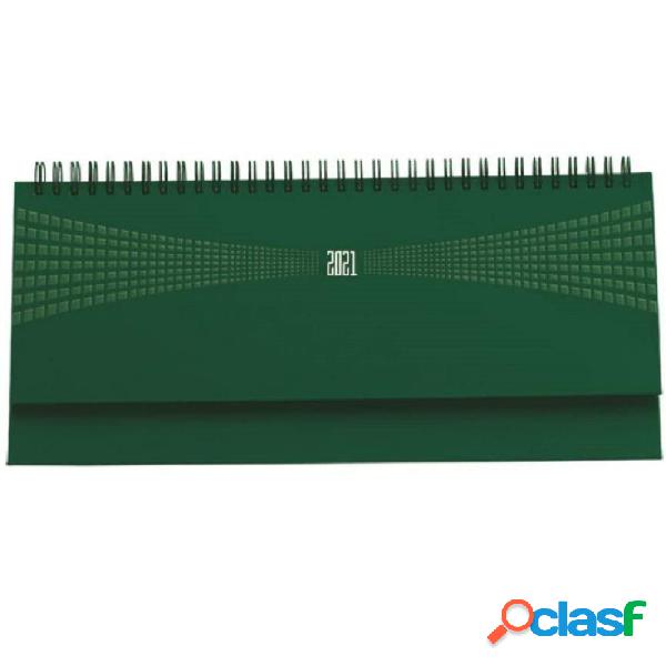 AGENDA 2021 VERDE SCURO SETTIMANALE SPIRALE DIARIO 30X15CM