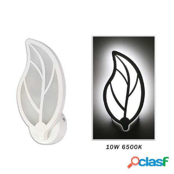 APPLIQUE FOGLIA A PARETE 7 WATT LAMPADA ABAT JOUR LUCE