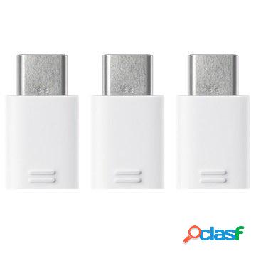 Adattatore MicroUSB / USB Tipo-C Samsung EE-GN930KW - Bianco