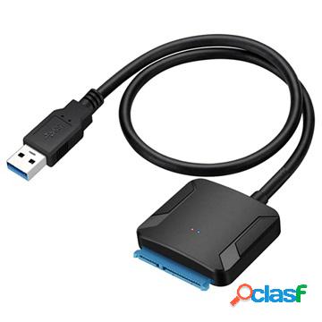 Adattatore per cavo per disco rigido USB 3.0 / SATA - nero