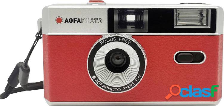 AgfaPhoto 603001 fotocamera 35 mm con flash integrato Rosso
