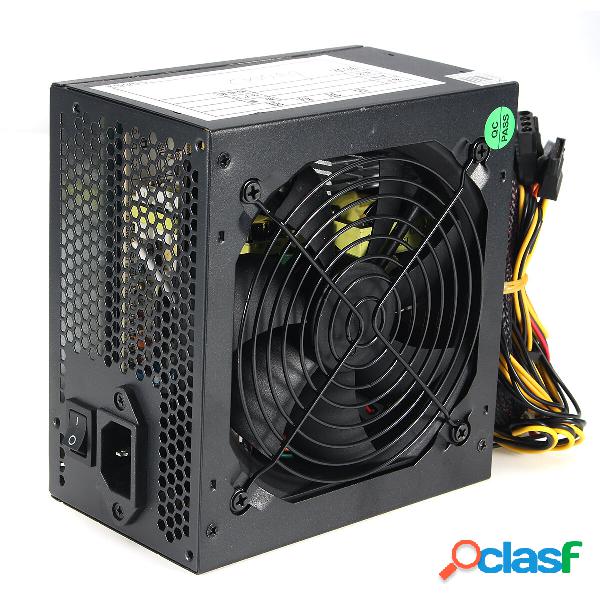 Alimentatore per PC da 600 W Silenzioso ATX 12V 24 Pin 12CM