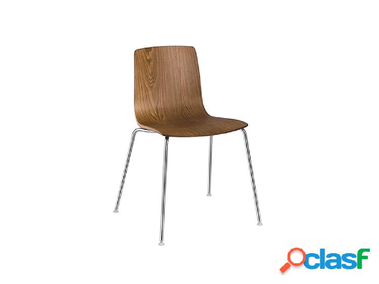Arper Aava Sedia 4 Gambe in Metallo