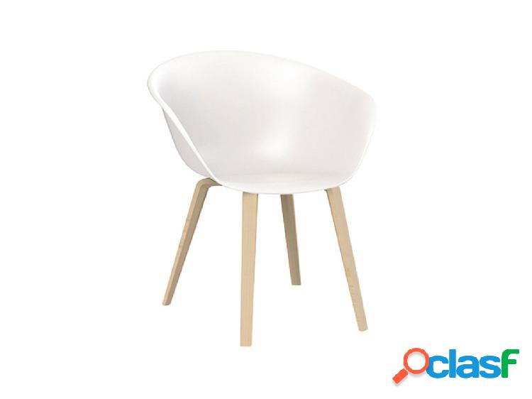 Arper Duna 02 Poltroncina Gambe in Legno