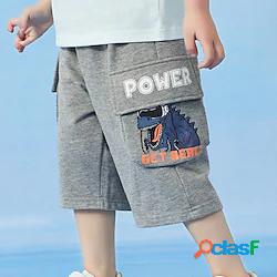 Bambino Da ragazzo Pantaloncini Grigio Animali Estate Attivo