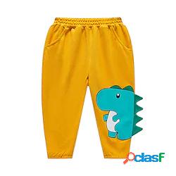 Bambino Da ragazzo Pantaloni Grigio Giallo Animali Autunno