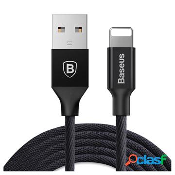 Baseus Yiven USB 2.0 / Cavo Lightning - 1,8 m - Nero