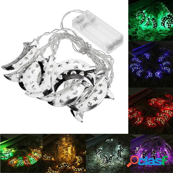 Batteria Powered 1.6M Sliver Moon Shape LED Festone