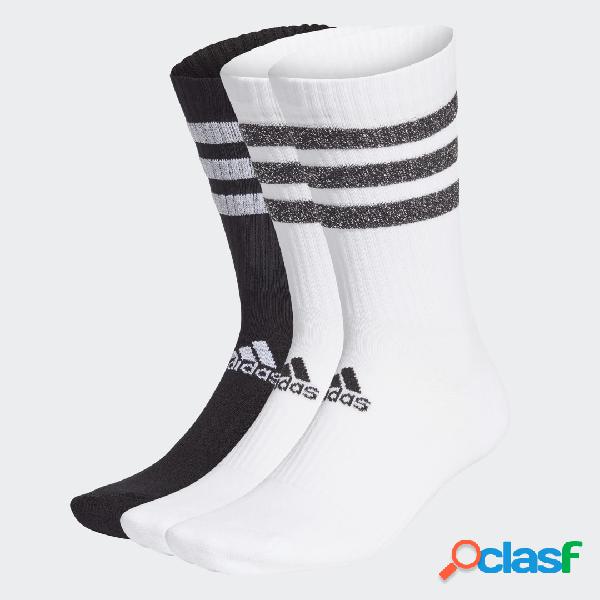 Calze Glam 3-Stripes Cushioned Crew Sport (3 paia)