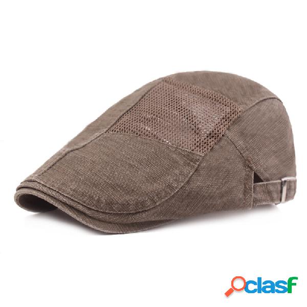 Cappello da uomo casual in maglia di cotone con ricamo a