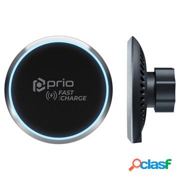 Caricabatteria da auto wireless magnetico Prio Fast Charge -