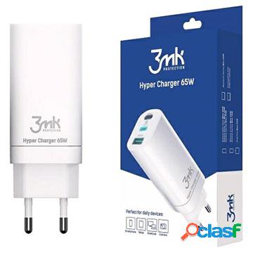 Caricabatterie rapido 3MK HyperCharger 2xUSB-C 65W - PD3.0,