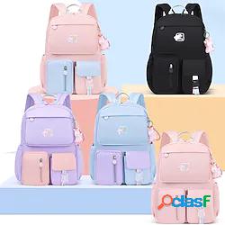 Cartone animato Tinta unita Zaino per la scuola Bookbag per