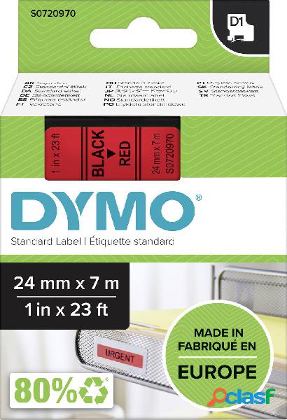Cassetta nastro DYMO D1 53717 Colore Nastro: Rosso Colore