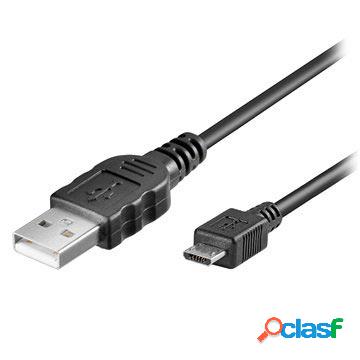 Cavo USB 2.0 / MicroUSB Goobay - Nero