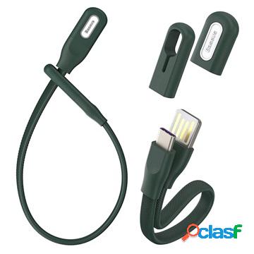 Cavo USB Type-C Baseus Bracelt CATFH-06B - 22cm, 5A - Verde