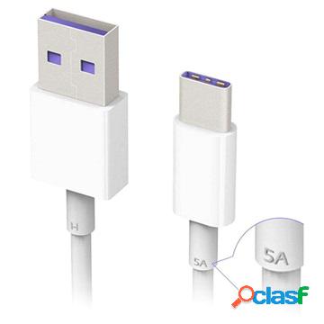 Cavo USB tipo C SuperCharge Huawei HL1289 - 1 m - bianco