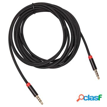 Cavo audio AUX stereo universale da 3,5 mm - 3 m - nero