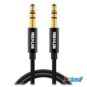 Cavo audio AUX universale da 3,5 mm Rexus - 10 m - nero