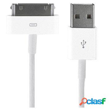 Cavo dati Apple MA591G 30 pin / USB - bianco