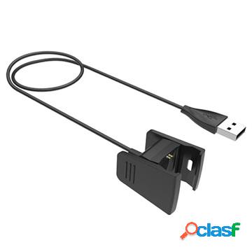 Cavo di ricarica USB per Fitbit Charge 2 - 0,5 m - Nero