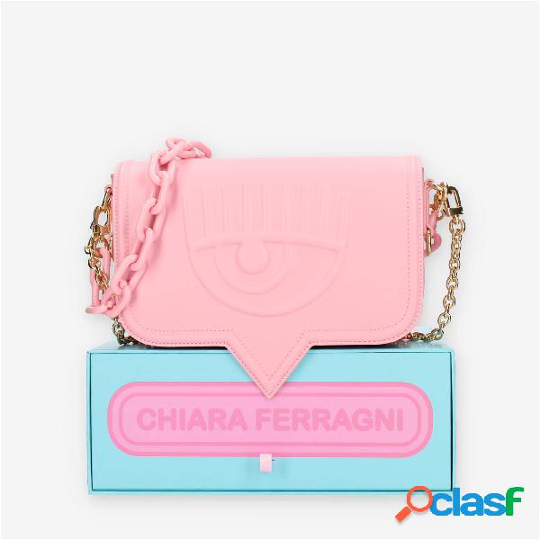 Chiara Ferragni Eyelike Borsa a tracolla rosa