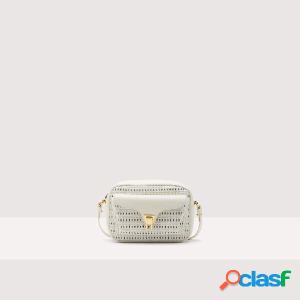 Coccinelle borsa beat nassa small white