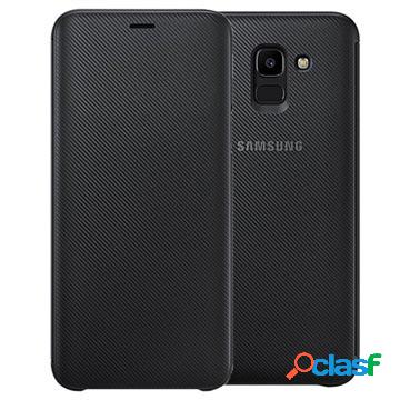 Cover Portafoglio Samsung Galaxy J6 EF-WJ600CBEGWW - Nera