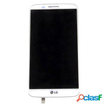 Cover frontale e display LCD per LG G2 - Bianco