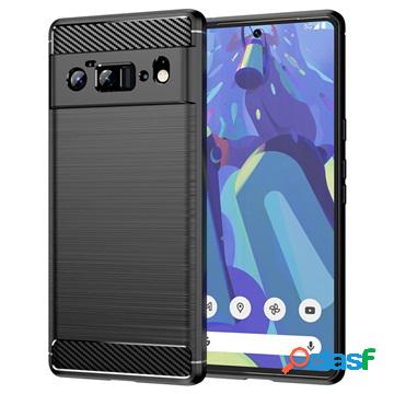 Cover in TPU spazzolato per Google Pixel 6 Pro - Fibra di