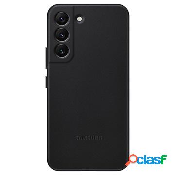 Cover in pelle Samsung Galaxy S22 5G EF-VS901LBEGWW - nera
