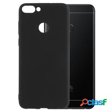 Cover in silicone opaco flessibile per Huawei P Smart - nera