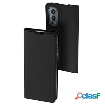 Custodia Flip Dux Ducis Skin Pro OnePlus Nord 2 5G - Nera