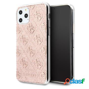 Custodia Guess 4G Glitter per iPhone 11 Pro - Rosa