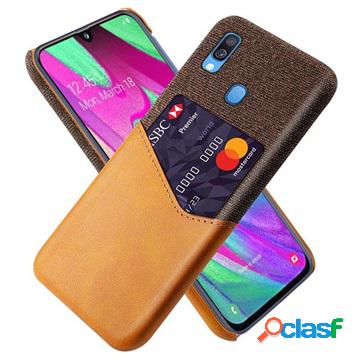 Custodia KSQ per Samsung Galaxy A40 con tasca per carte -