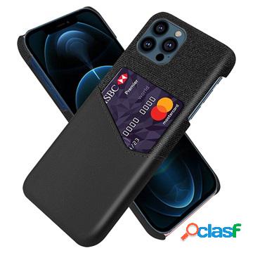 Custodia KSQ per iPhone 13 Pro con tasca per carte - nera