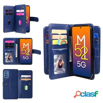 Custodia a portafoglio per Samsung Galaxy M52 5G con slot