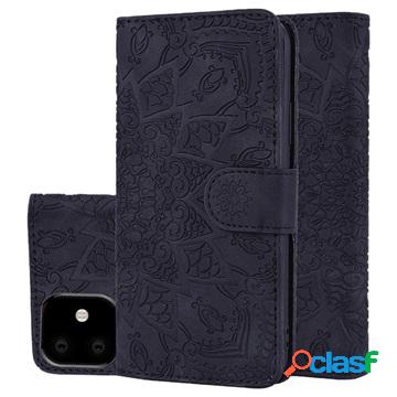 Custodia a portafoglio per iPhone 11 serie Mandala con