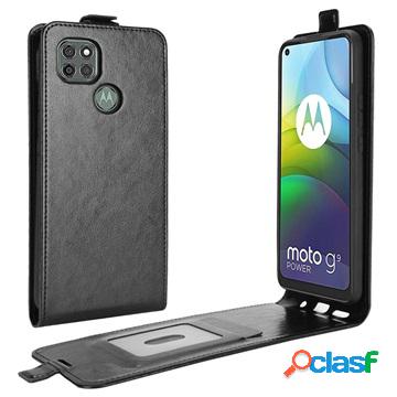 Custodia a vibrazione verticale Motorola Moto G9 Power con