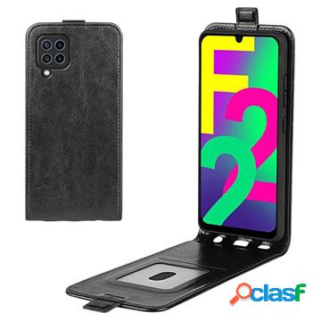 Custodia a vibrazione verticale per Samsung Galaxy F22 con