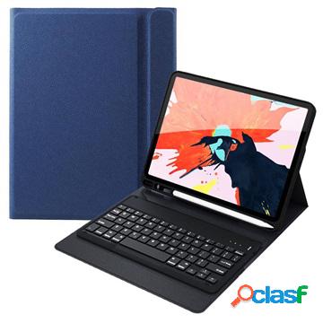 Custodia con tastiera Bluetooth per iPad Pro 11 - blu