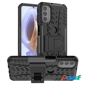 Custodia ibrida antiscivolo per Motorola Moto G31/G41 - nera