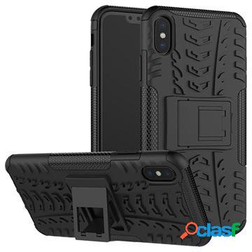 Custodia ibrida antiscivolo per iPhone XS Max con supporto -